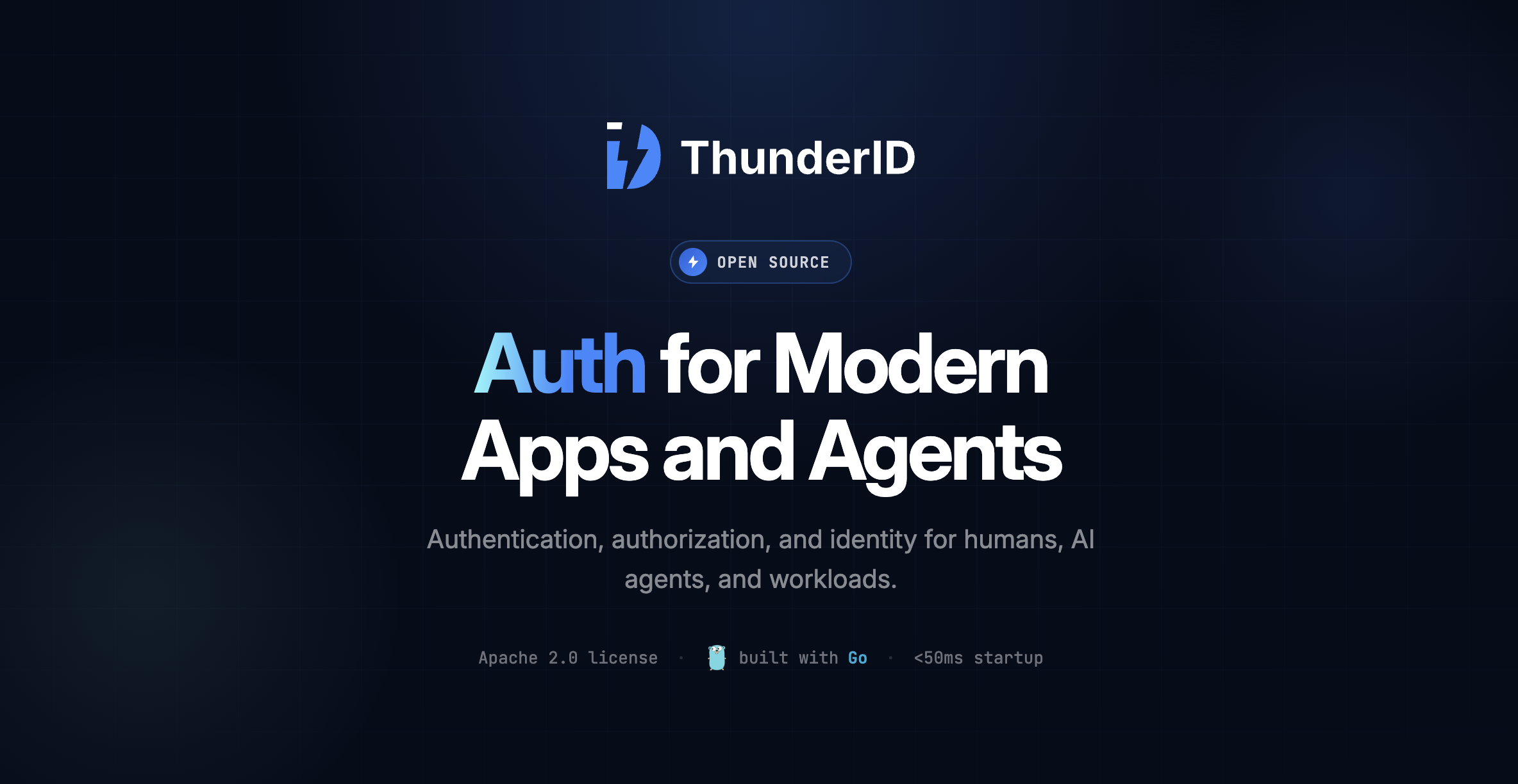 Open Source Auth for Modern Apps and AI Agents | ThunderID